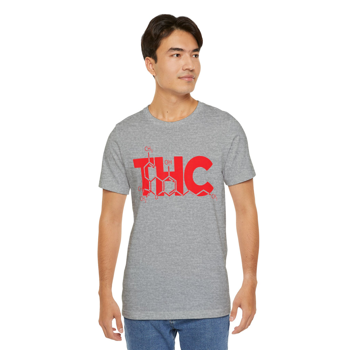 THC Molecule T-Shirt — Chemistry Graphic Cannabis Tee