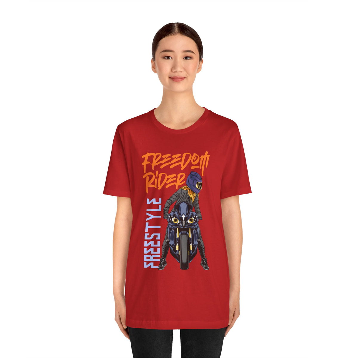 Freedom Rider Motorcycle Tee – "Freedom Rider" Streetstyle Biker T-Shirt