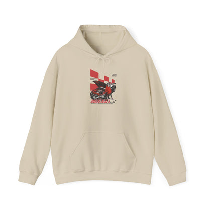 Racing Motorcycle Hoodie – Red Sport Bike Graphic Sweatshirt