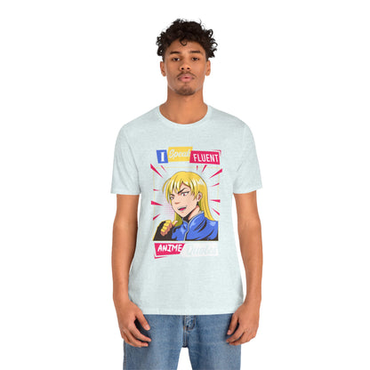 Anime Quotes T-Shirt — "I Speak Fluent Anime Quotes" Retro Manga Style Tee