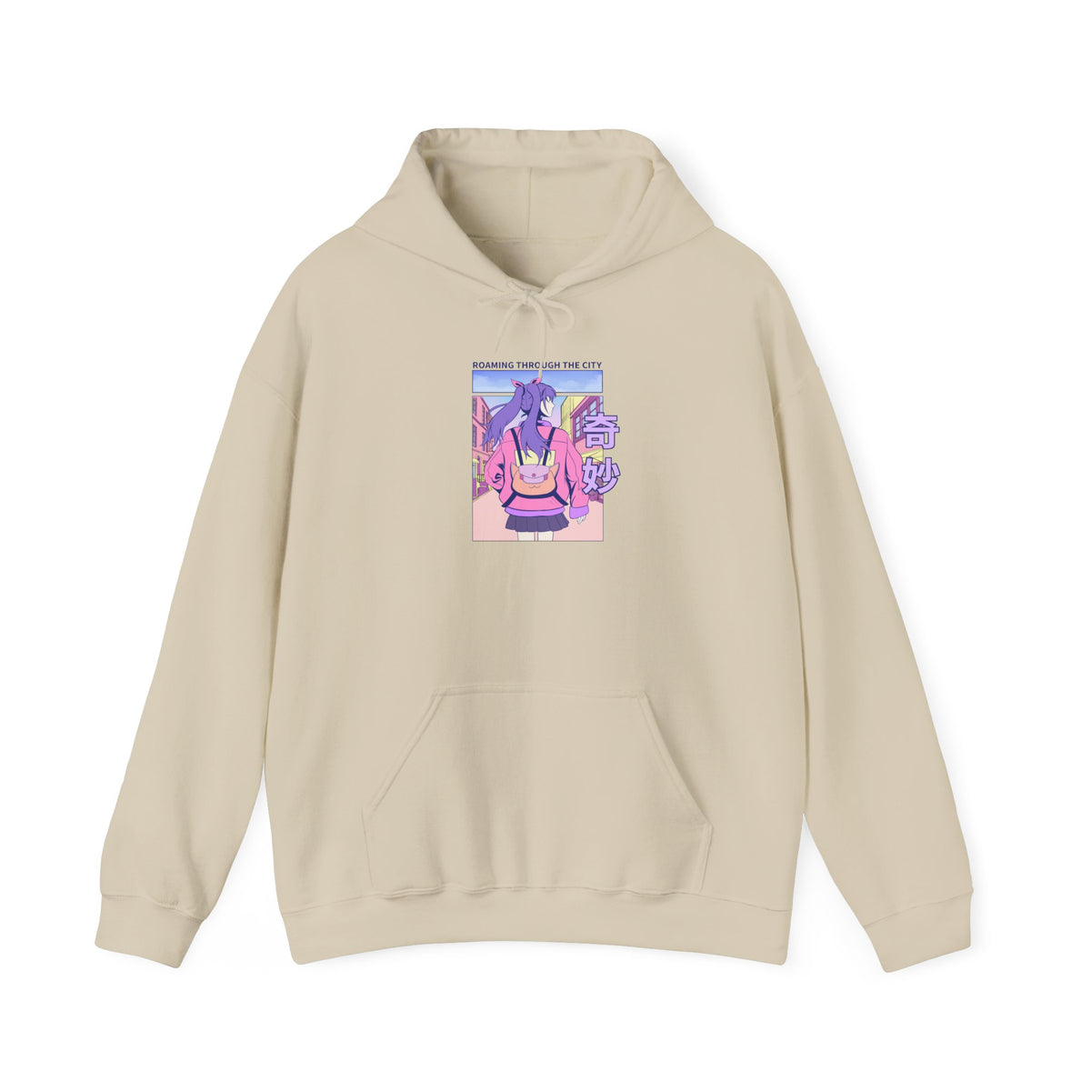 Anime Bunny Hoodie — Pastel Vaporwave Eeyore-Inspired Graphic