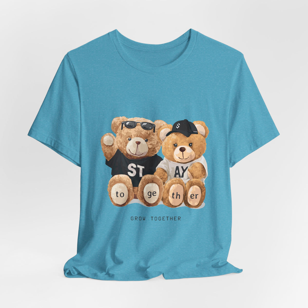 Teddy Bears "Stay Together" Graphic Tee — Cute Couple/Friendship Shirt