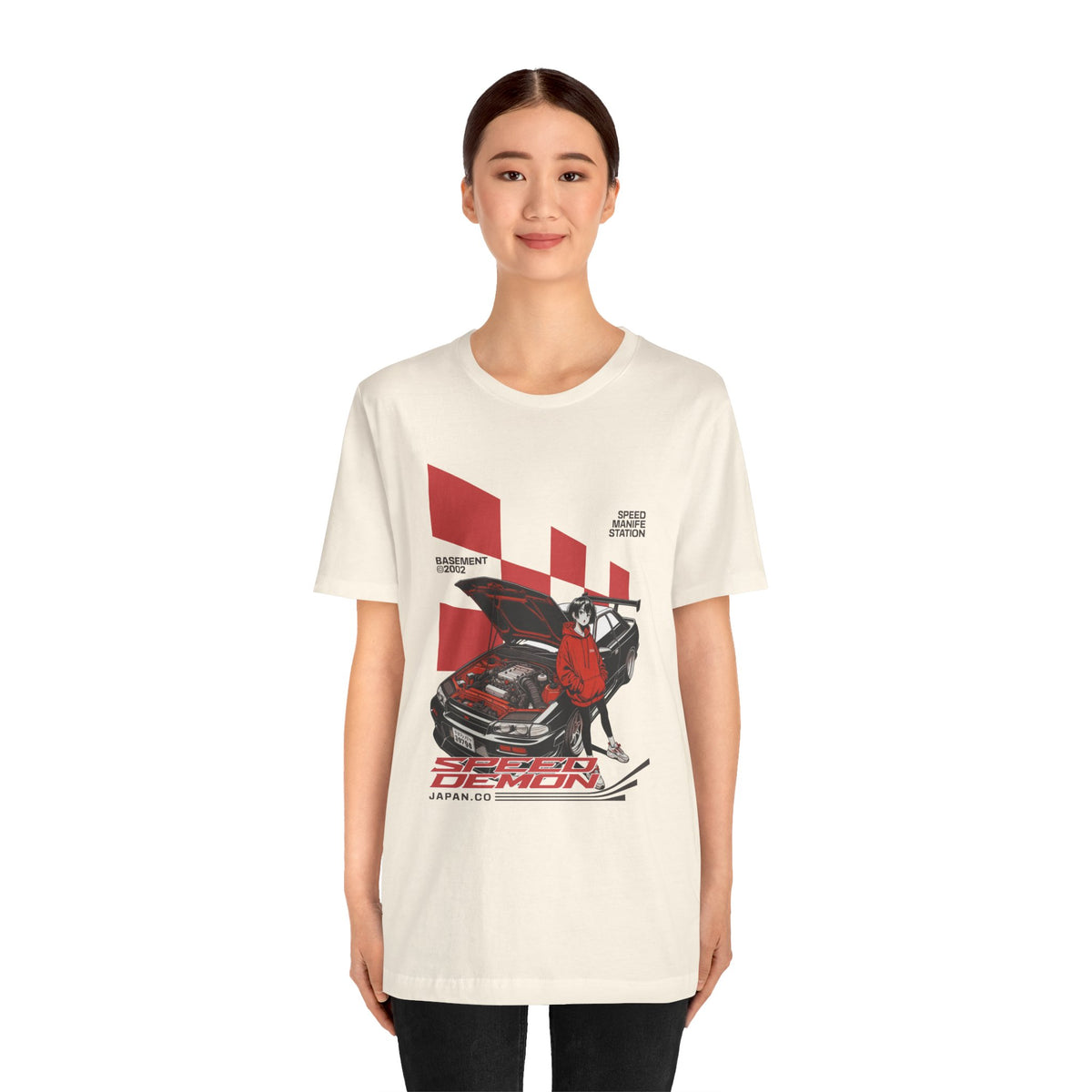 JDM Demon Street Racing T‑Shirt — Retro Car Anime Graphic Tee