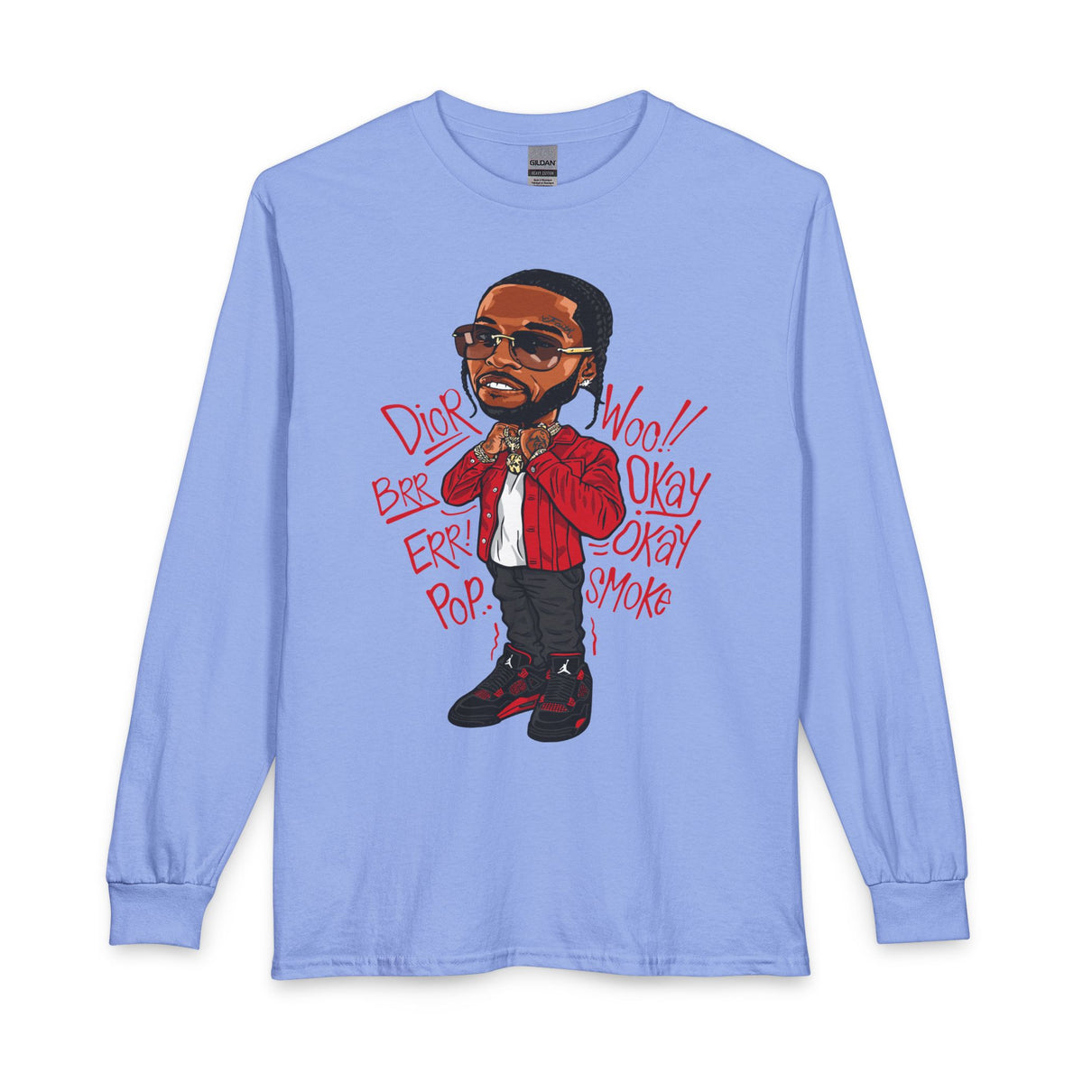 Hip Hop Artist Long Sleeve Tee — Urban Music Graphic Shirt