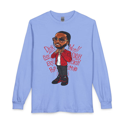 Hip Hop Artist Long Sleeve Tee — Urban Music Graphic Shirt