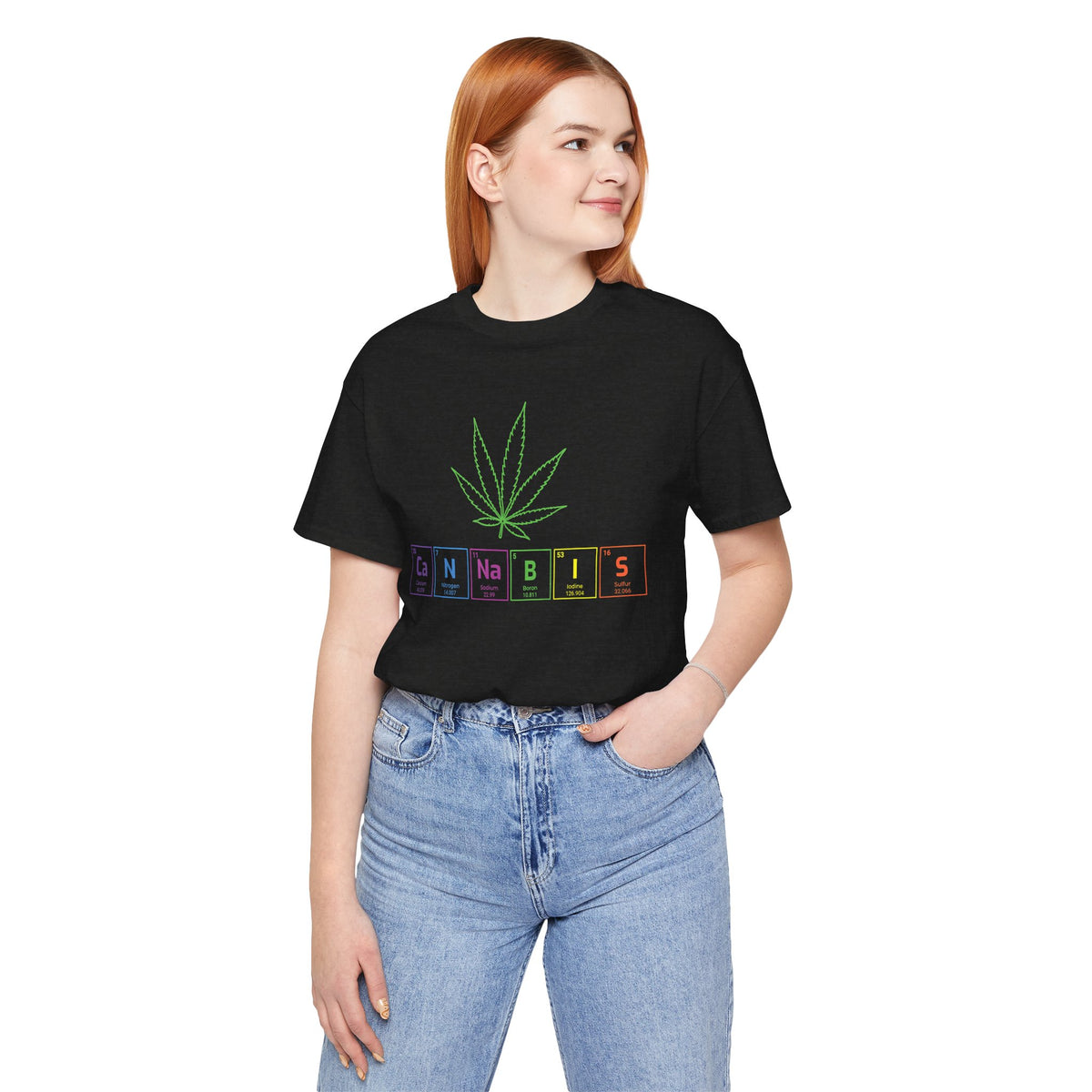 Cannabis Elemental Tee — Graphic Marijuana Leaf Science Shirt