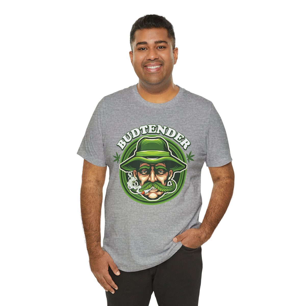 Budtender Graphic Tee – Retro Smoking Stoner Design