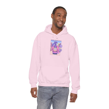 Anime Bunny Hoodie — Pastel Vaporwave Eeyore-Inspired Graphic