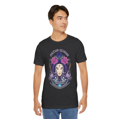 Mecha Geisha T-Shirt — Futuristic Asian-Inspired Graphic Tee
