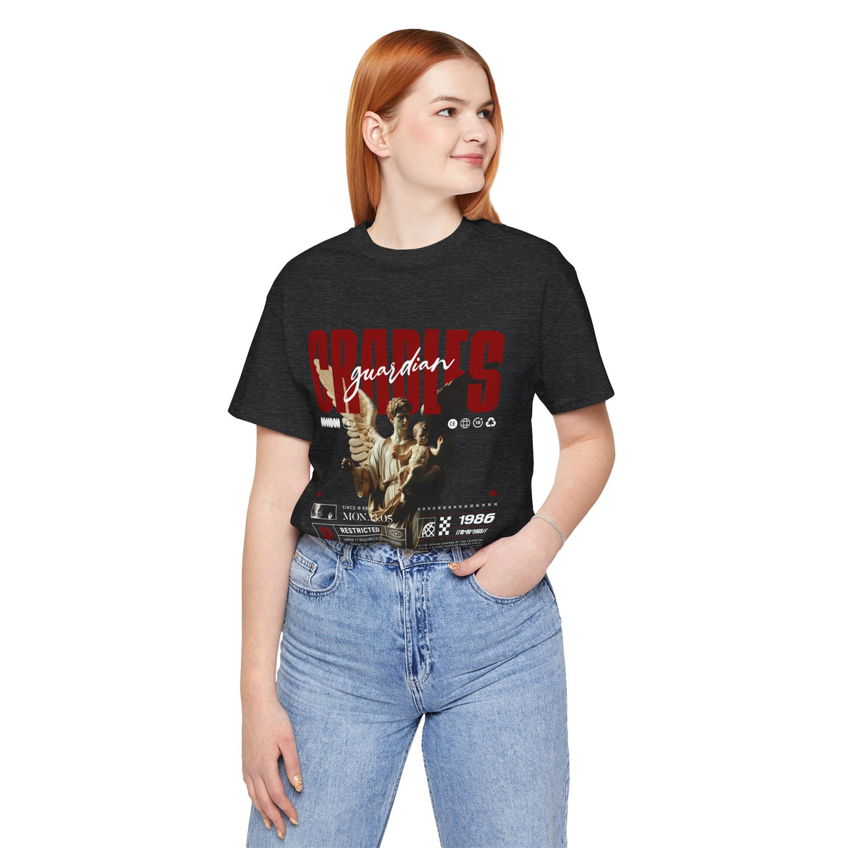 Guardian Angels Graphic Tee — 'Bodies' Vintage Statue Streetwear Shirt