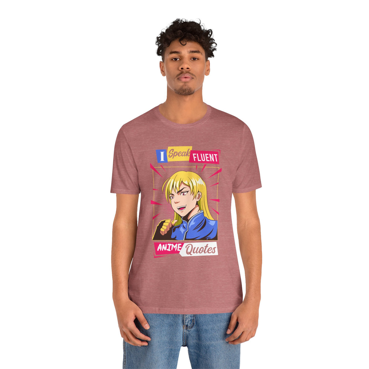 Anime Quotes T-Shirt — "I Speak Fluent Anime Quotes" Retro Manga Style Tee