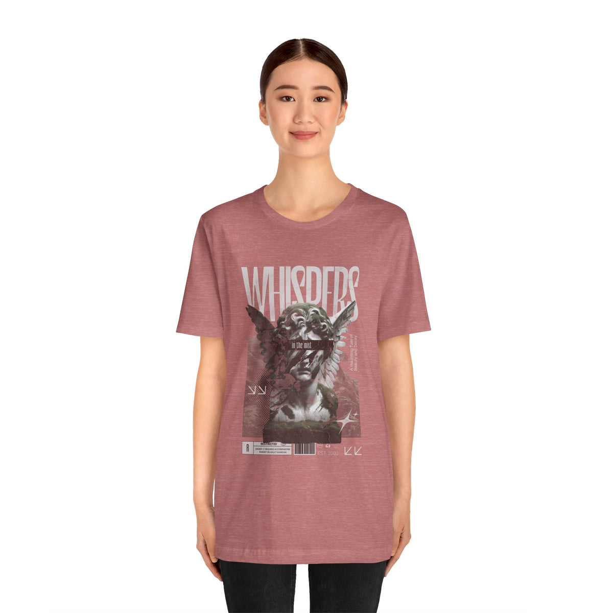 Whispers Angel Tee — Vintage Cherub Graphic T-Shirt