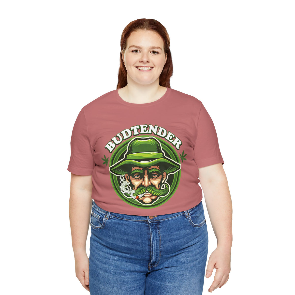 Budtender Graphic Tee – Retro Smoking Stoner Design