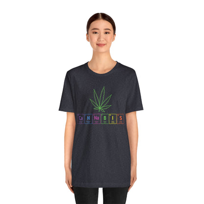 Cannabis Elemental Tee — Graphic Marijuana Leaf Science Shirt