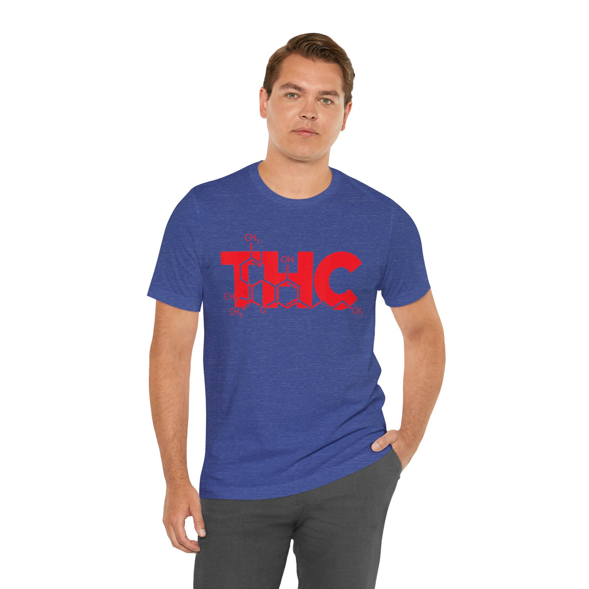 THC Molecule T-Shirt — Chemistry Graphic Cannabis Tee
