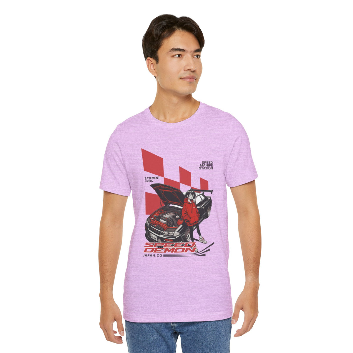 JDM Demon Street Racing T‑Shirt — Retro Car Anime Graphic Tee