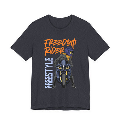 Freedom Rider Motorcycle Tee – "Freedom Rider" Streetstyle Biker T-Shirt