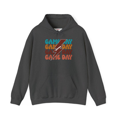 Football Thunderbolt Game Day boxy Graphic Tee