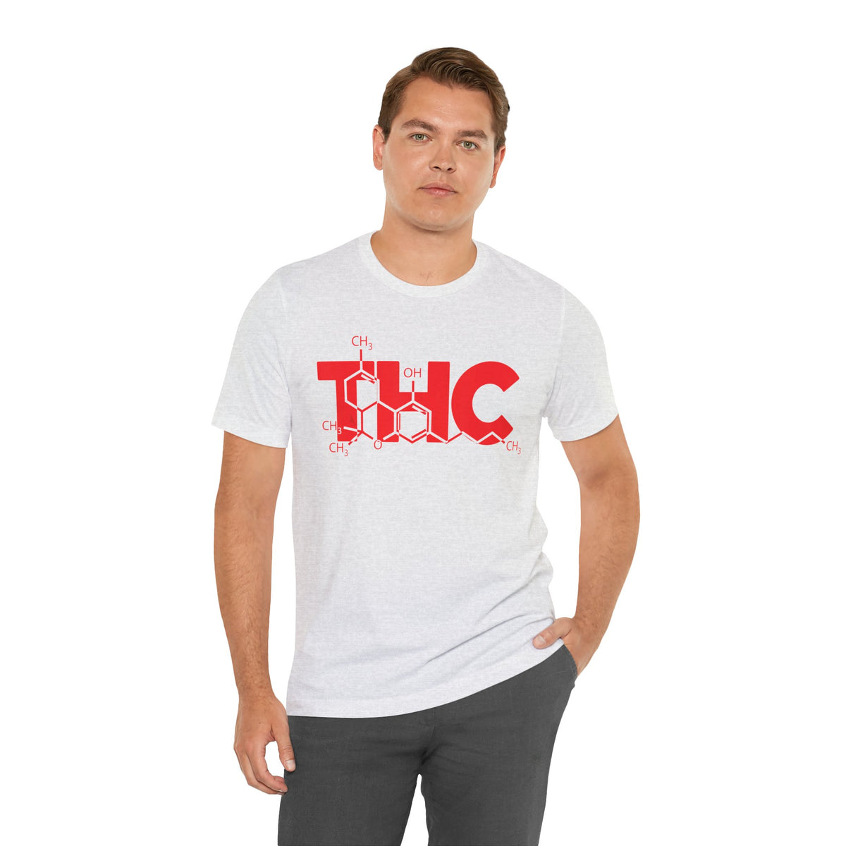 THC Molecule T-Shirt — Chemistry Graphic Cannabis Tee
