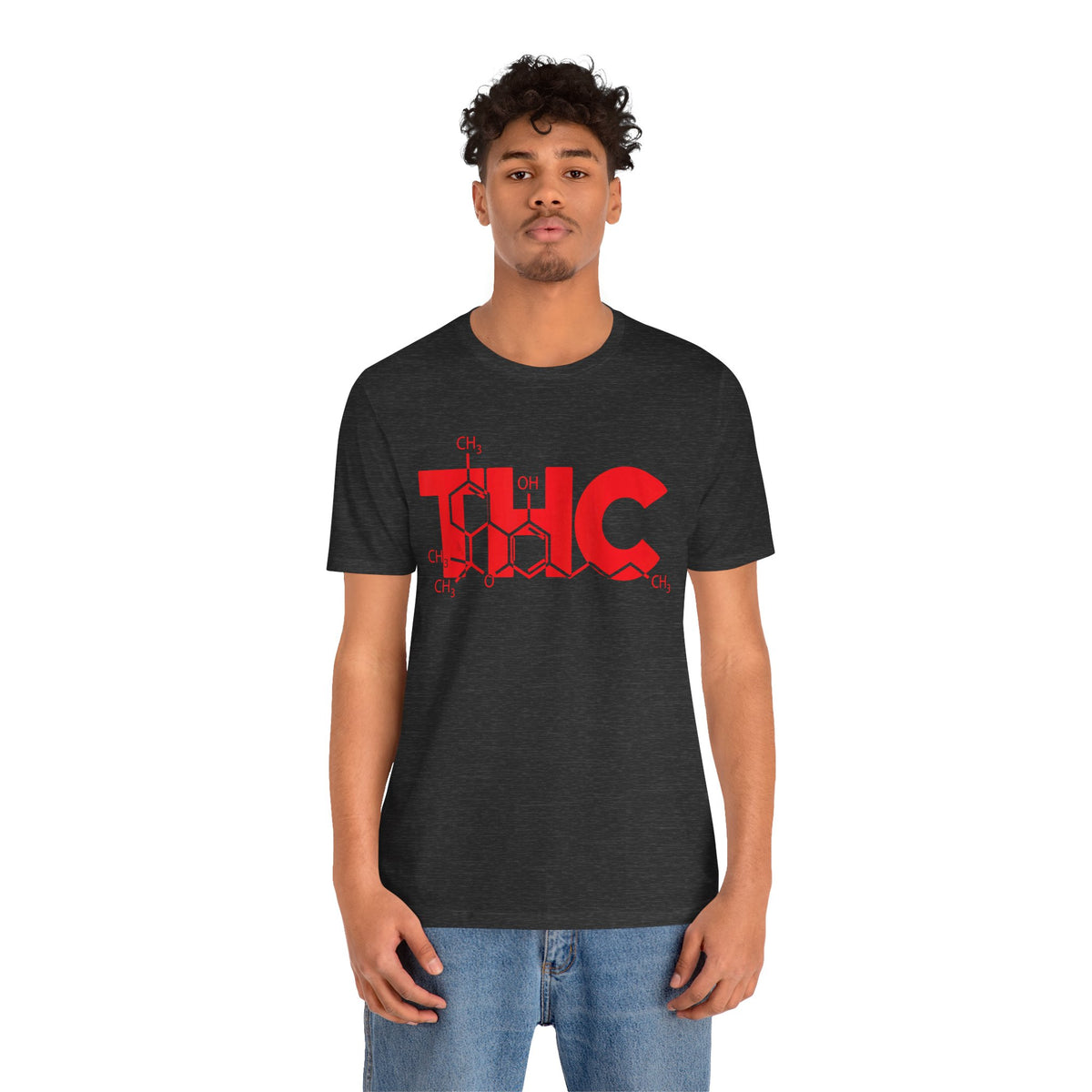 THC Molecule T-Shirt — Chemistry Graphic Cannabis Tee