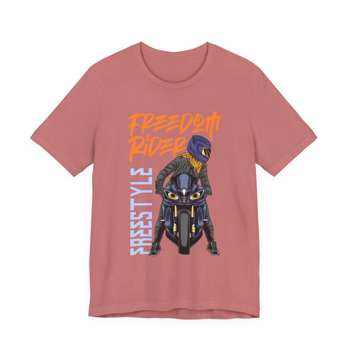Freedom Rider Motorcycle Tee – "Freedom Rider" Streetstyle Biker T-Shirt
