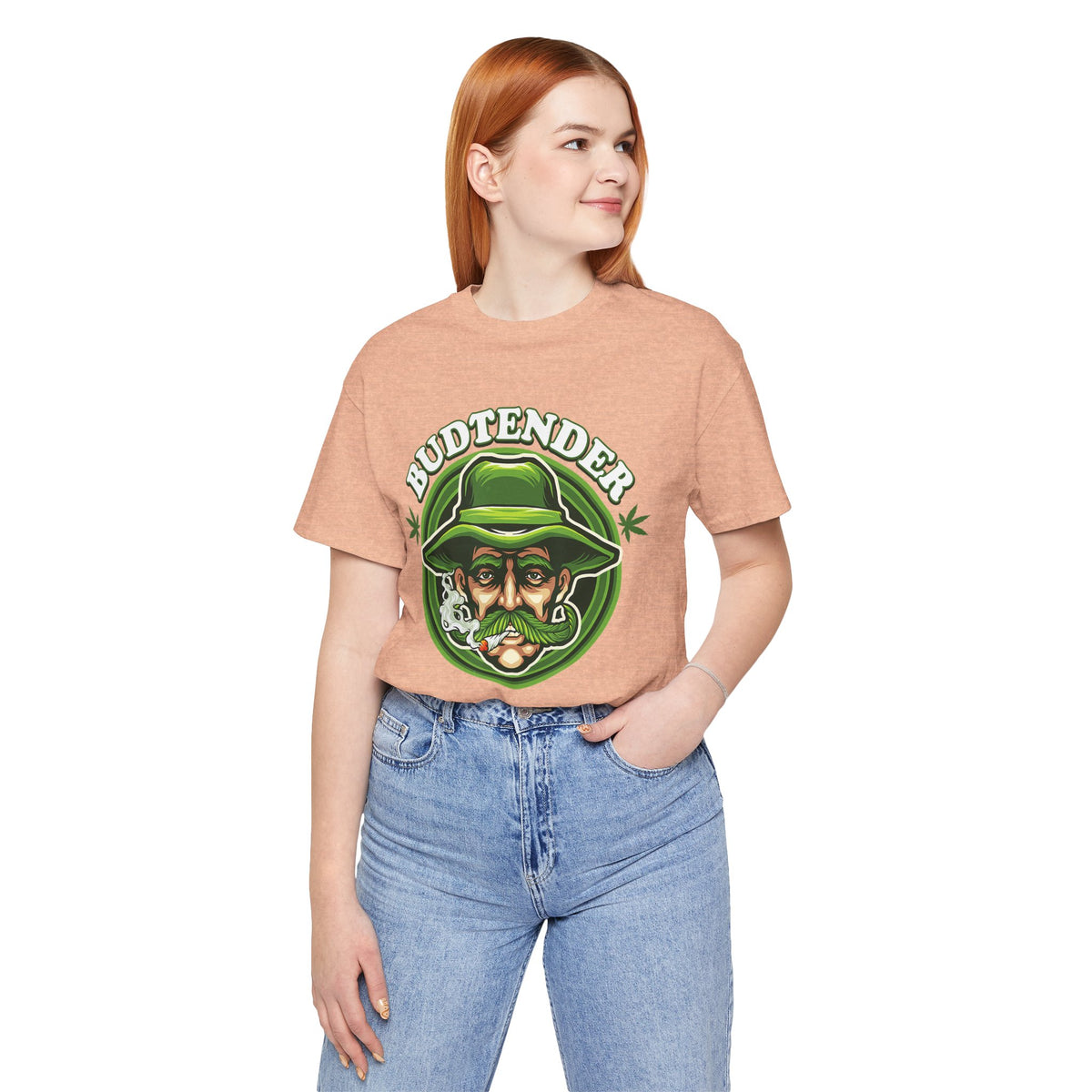 Budtender Graphic Tee – Retro Smoking Stoner Design