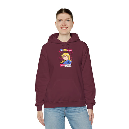 Retro Pop Art Blonde Girl Hoodie – I Got Bored Now I'm A Queer Graphic Sweatshirt