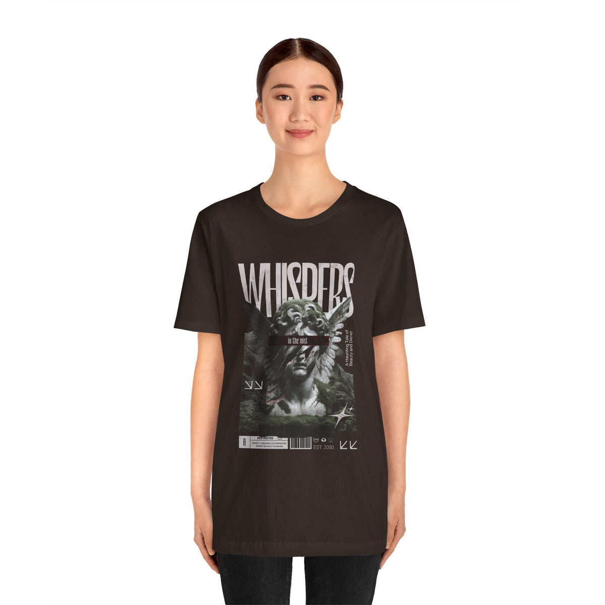 Whispers Angel Tee — Vintage Cherub Graphic T-Shirt