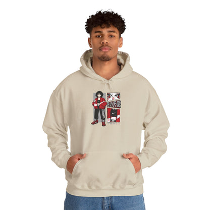 Anime Streetwear Red-Jacket Angel Hooded Sweatshirt