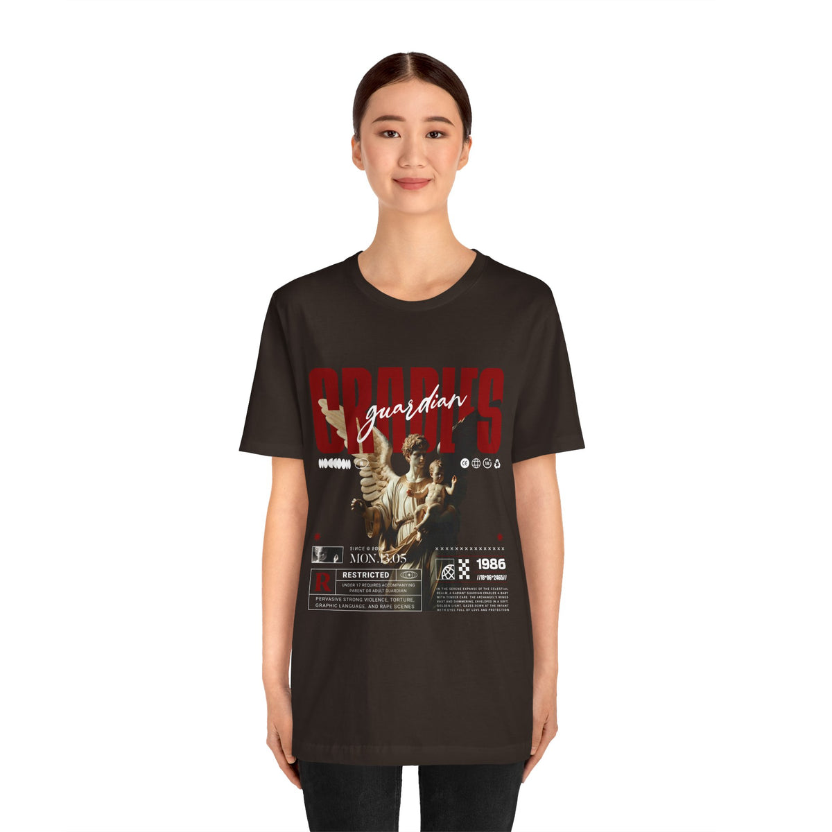 Guardian Angels Graphic Tee — 'Bodies' Vintage Statue Streetwear Shirt
