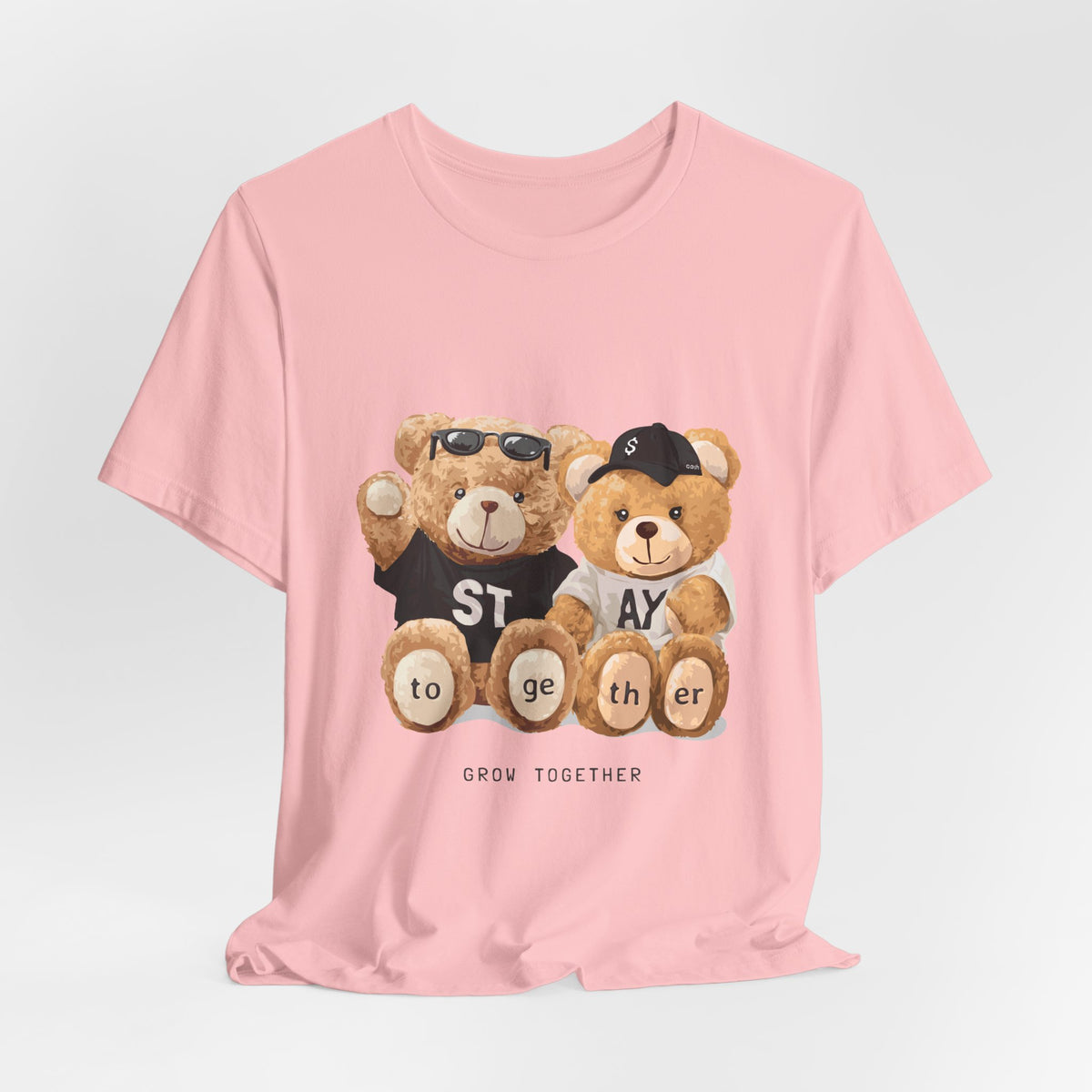 Teddy Bears "Stay Together" Graphic Tee — Cute Couple/Friendship Shirt