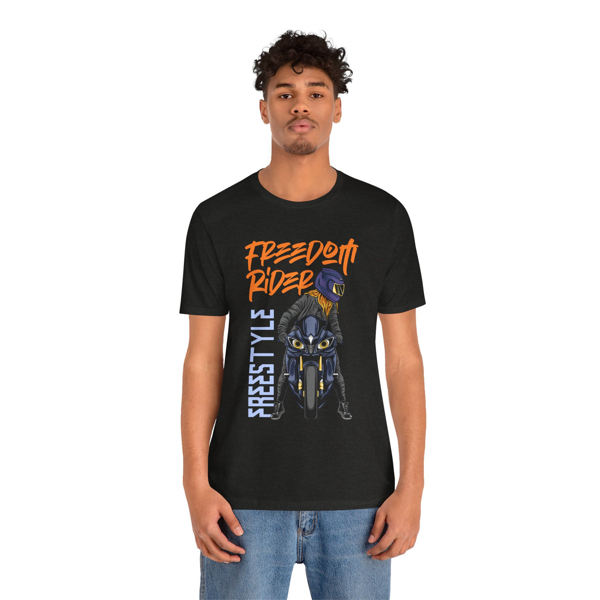 Freedom Rider Motorcycle Tee – "Freedom Rider" Streetstyle Biker T-Shirt