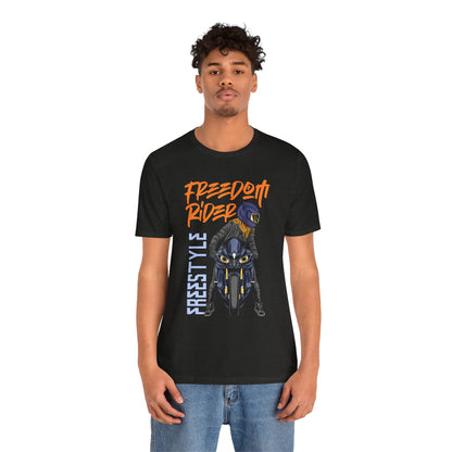 Freedom Rider Motorcycle Tee – "Freedom Rider" Streetstyle Biker T-Shirt