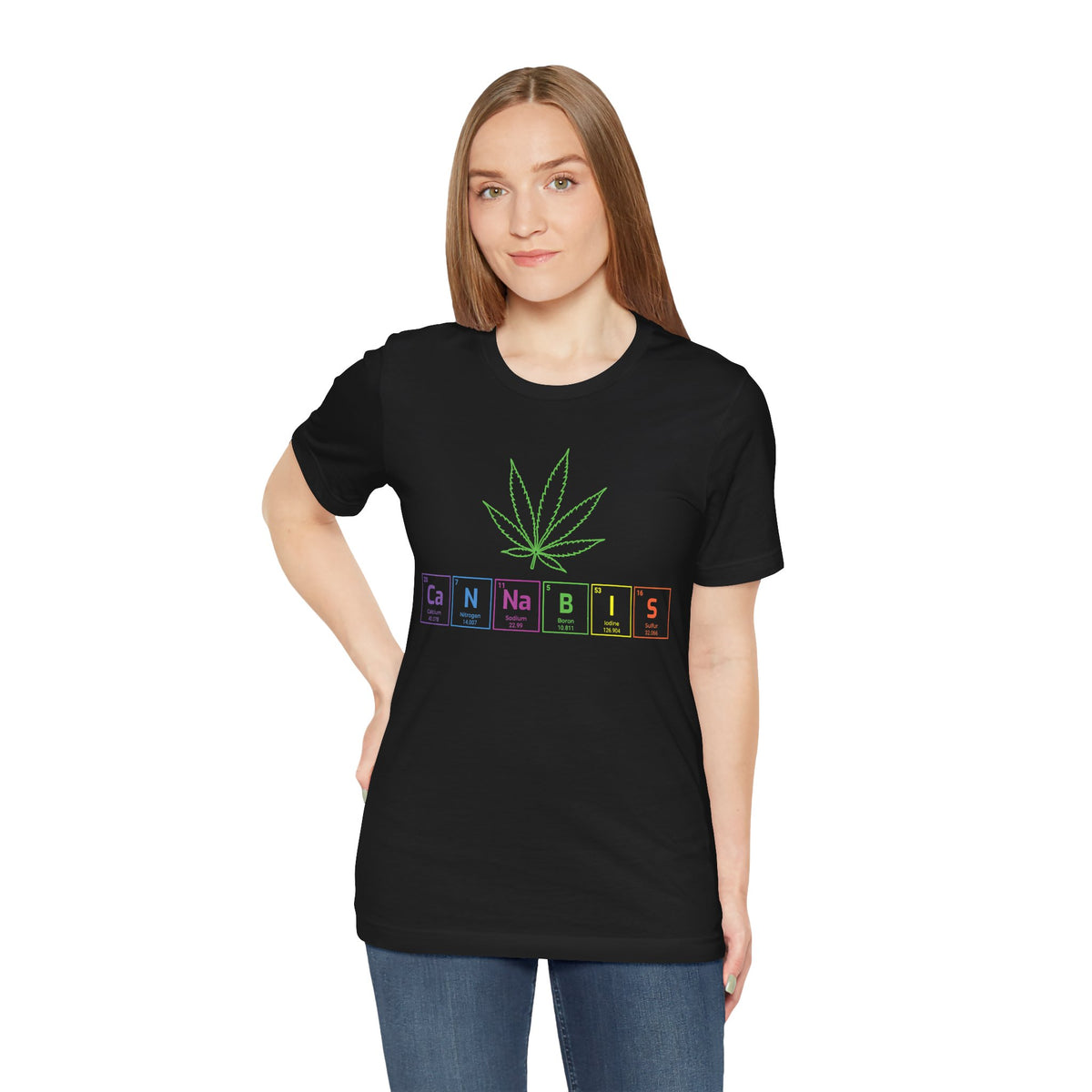 Cannabis Elemental Tee — Graphic Marijuana Leaf Science Shirt