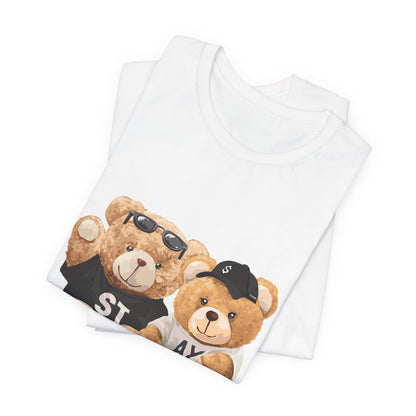 Teddy Bears "Stay Together" Graphic Tee — Cute Couple/Friendship Shirt