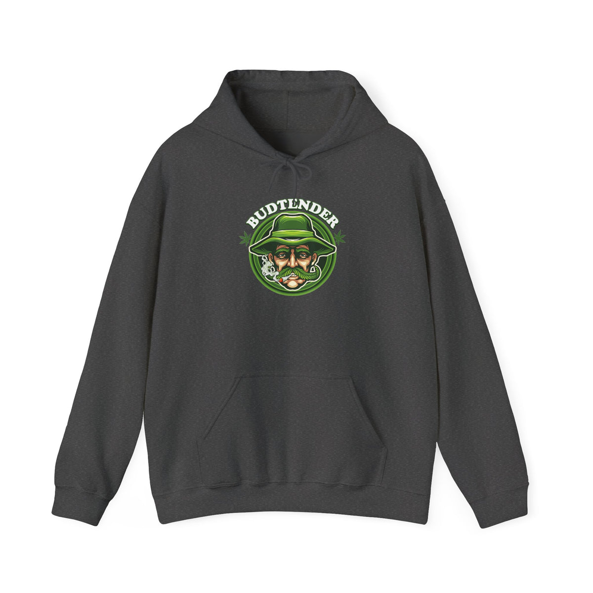 Budtender Graphic – Retro Smoking Stoner Hooded Sweatshirt