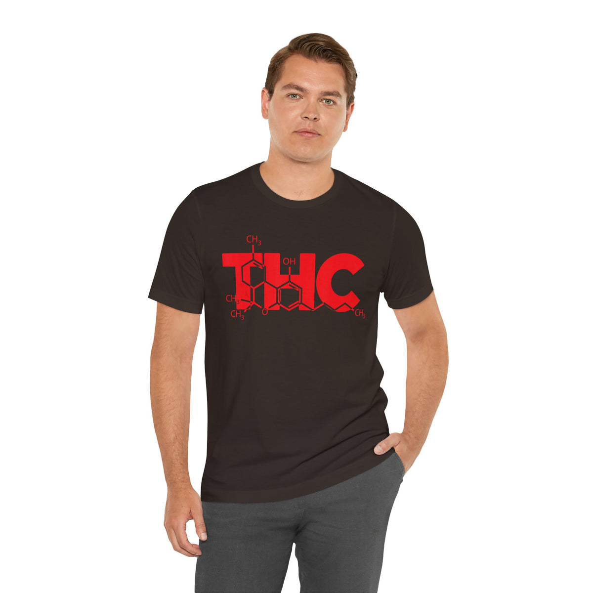 THC Molecule T-Shirt — Chemistry Graphic Cannabis Tee