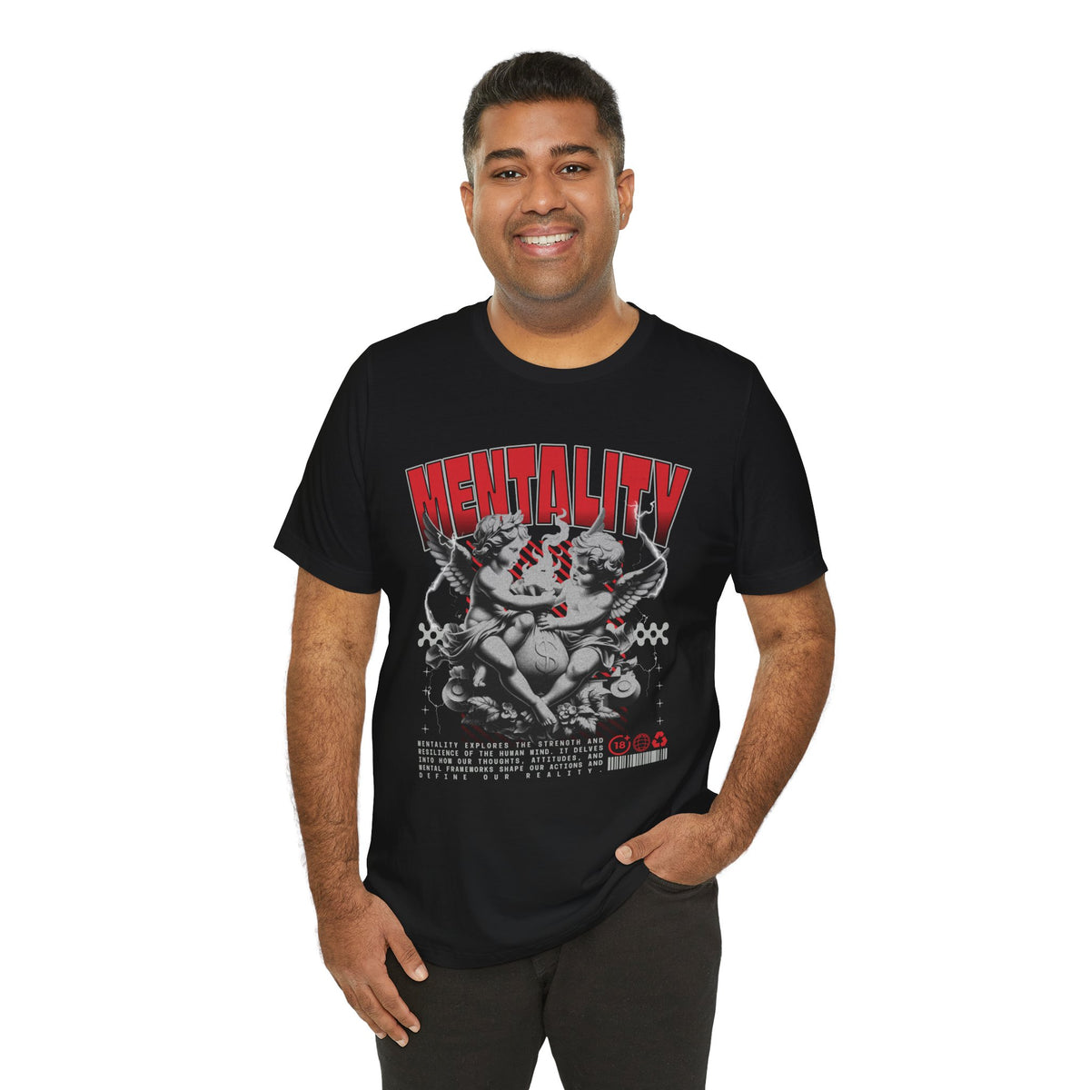 Mentality Graphic Tee — Vintage Cherub Skate Art Shirt