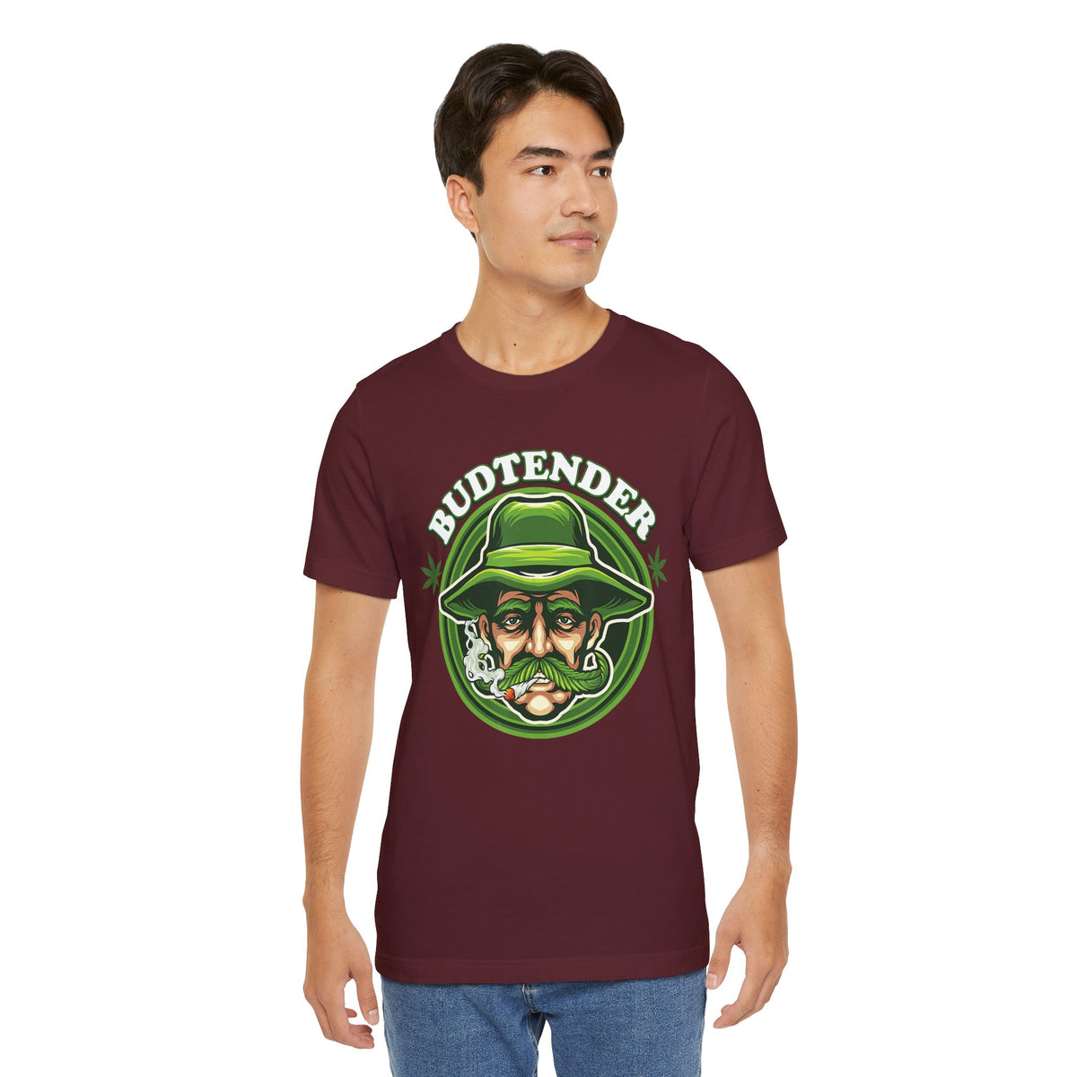 Budtender Graphic Tee – Retro Smoking Stoner Design