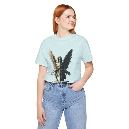 Angel Graphic Tee — 'The Last Angel' Illustrated Short Sleeve Shirt