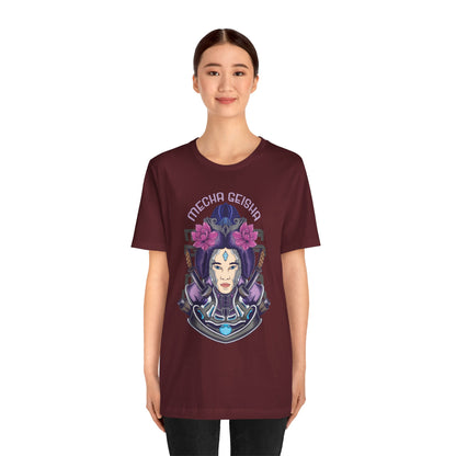 Mecha Geisha T-Shirt — Futuristic Asian-Inspired Graphic Tee