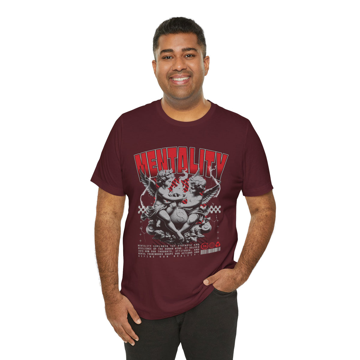Mentality Graphic Tee — Vintage Cherub Skate Art Shirt