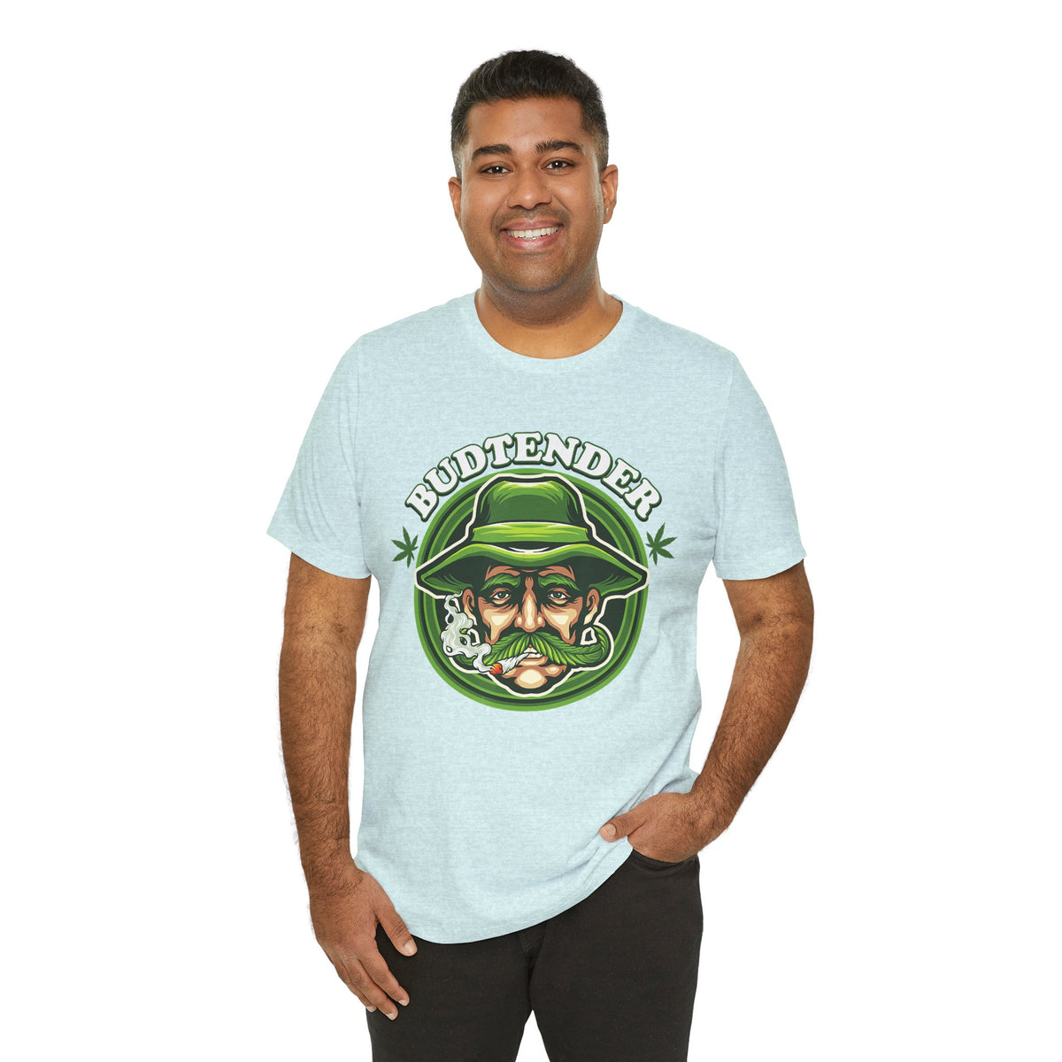 Budtender Graphic Tee – Retro Smoking Stoner Design