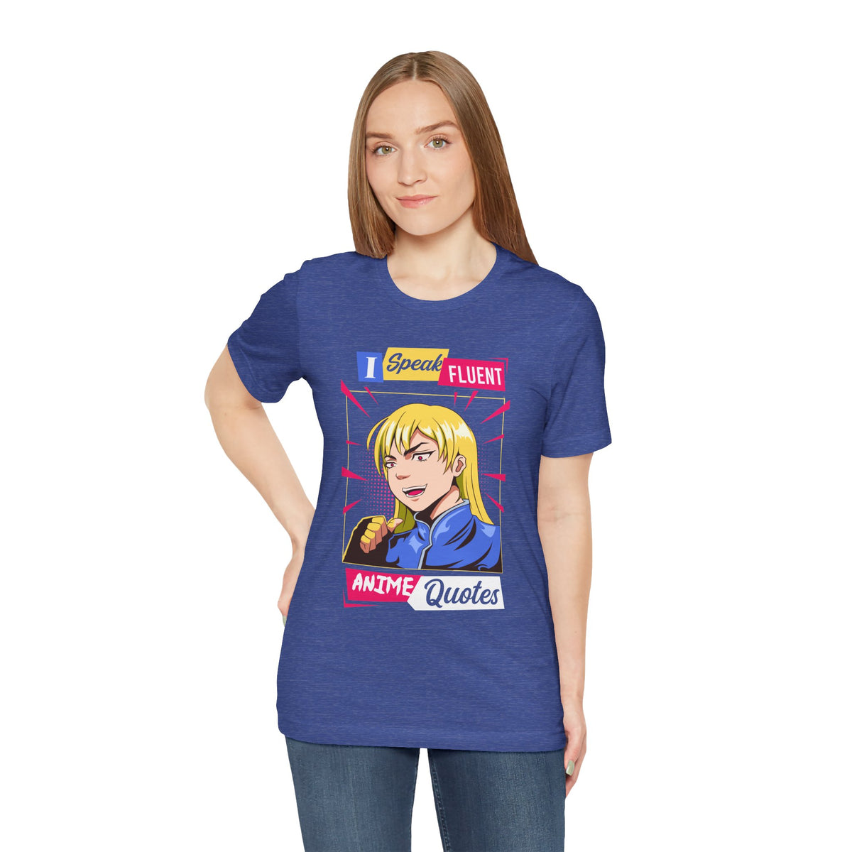 Anime Quotes T-Shirt — "I Speak Fluent Anime Quotes" Retro Manga Style Tee