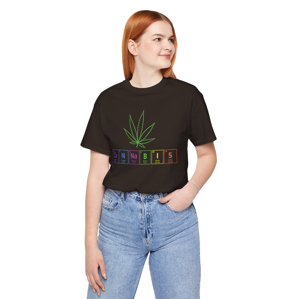 Cannabis Elemental Tee — Graphic Marijuana Leaf Science Shirt