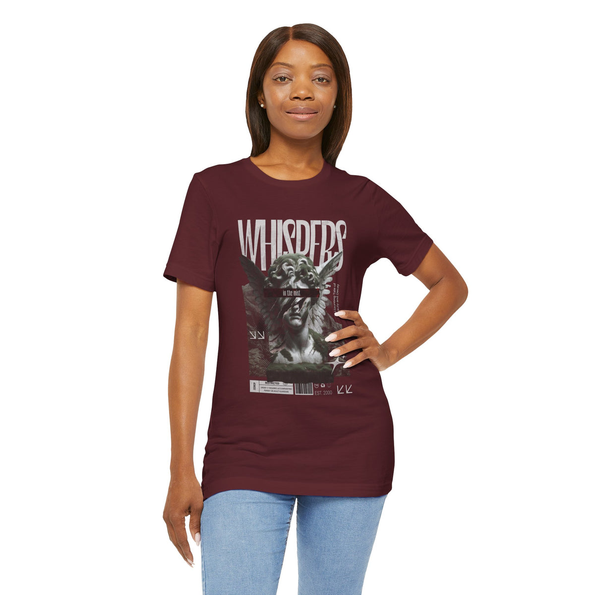 Whispers Angel Tee — Vintage Cherub Graphic T-Shirt
