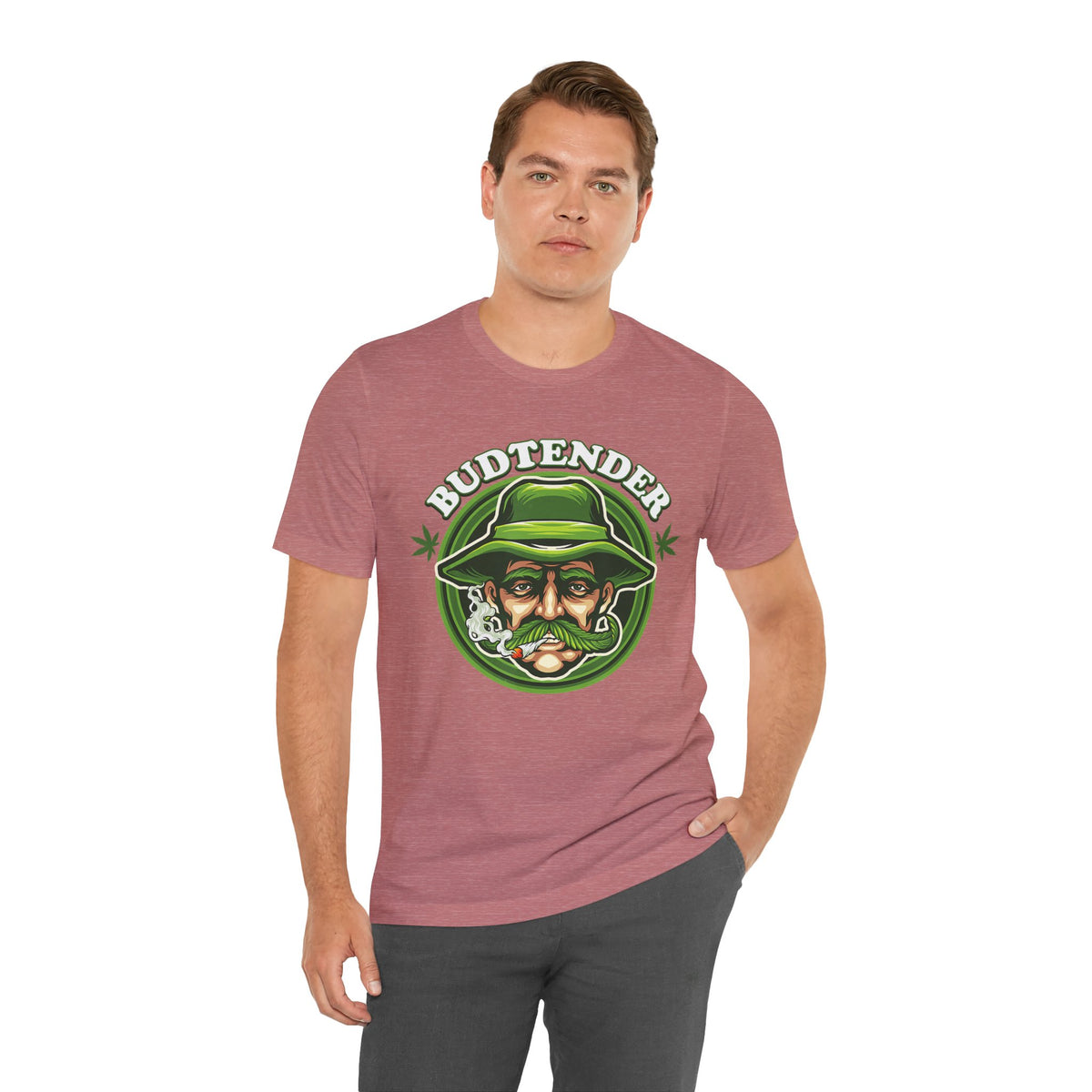 Budtender Graphic Tee – Retro Smoking Stoner Design
