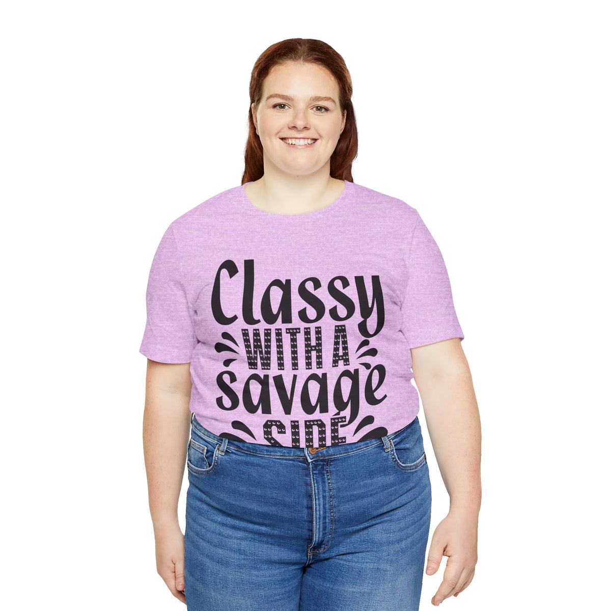Classy With A Savage Side T-Shirt — Funny Sassy Graphic Tee for Women