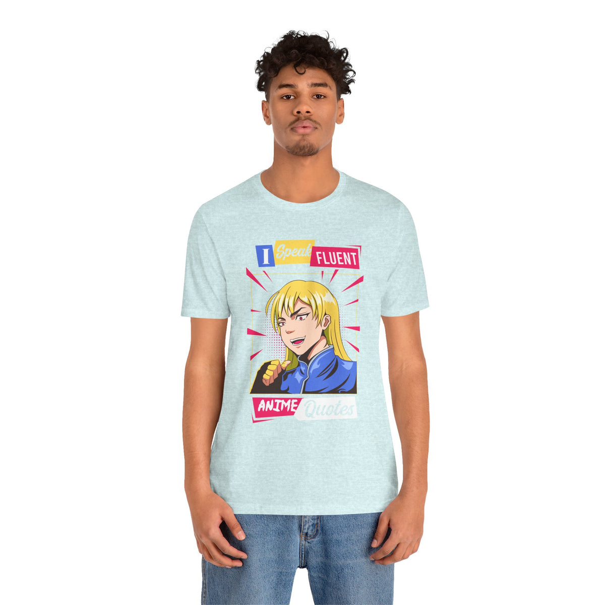 Anime Quotes T-Shirt — "I Speak Fluent Anime Quotes" Retro Manga Style Tee