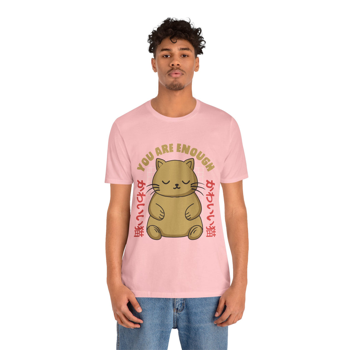 You Are Enough Cat T-Shirt — Kawaii Japanese Cute Cat Tee